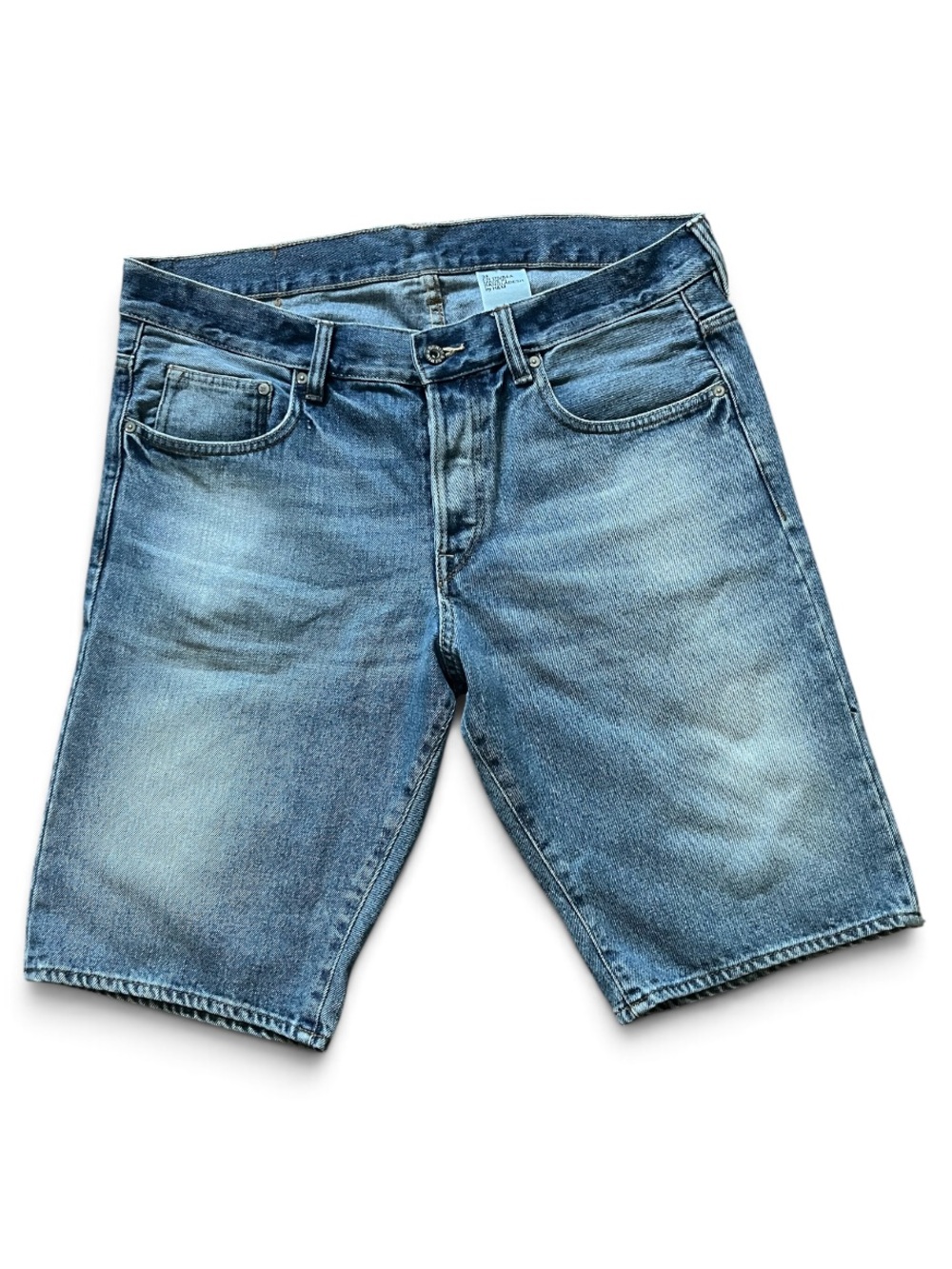 H&M Men's Blue Denim Shorts - Classic Washed Look